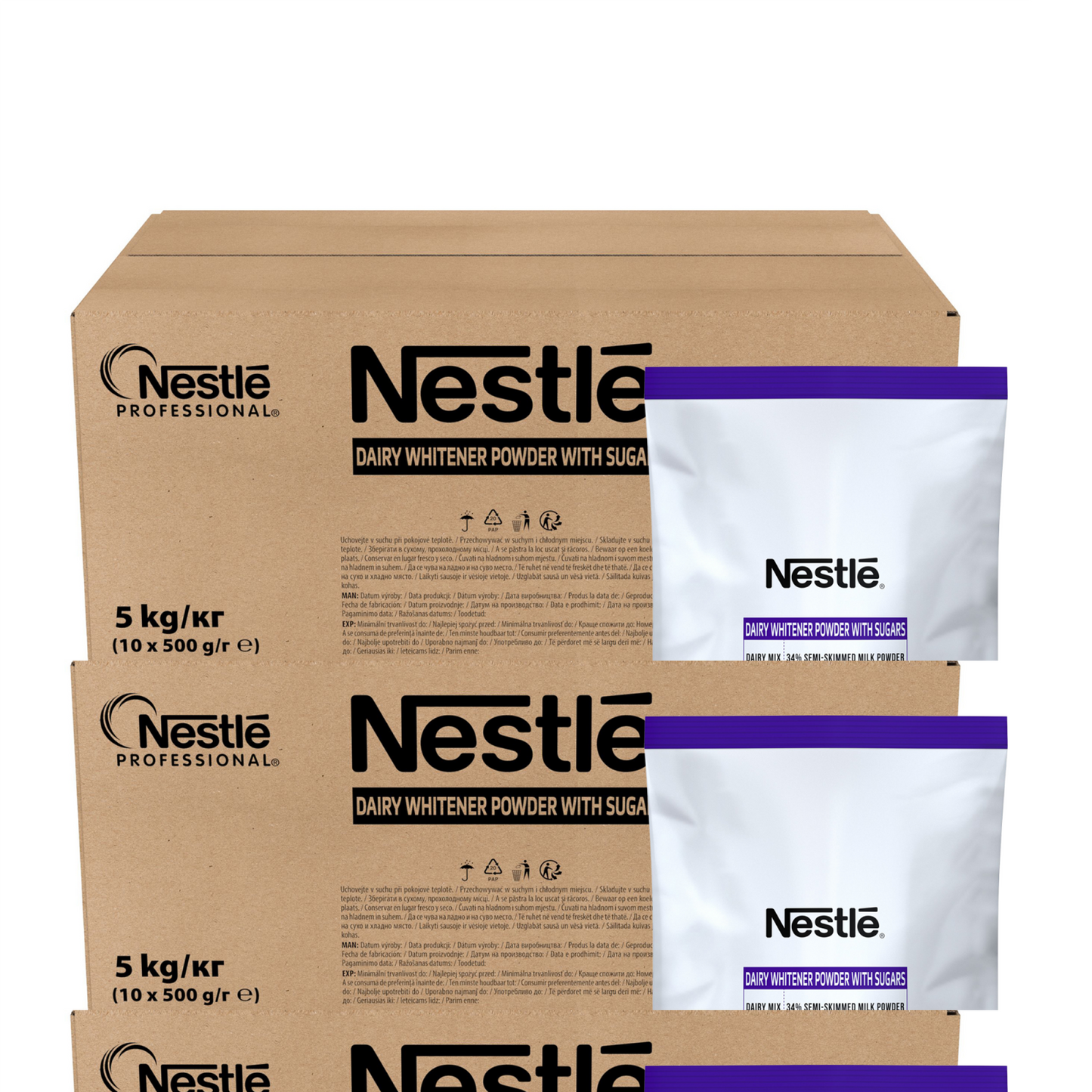 Poudre de blanchiment laitier Nestlé avec sucres (10x 500g)