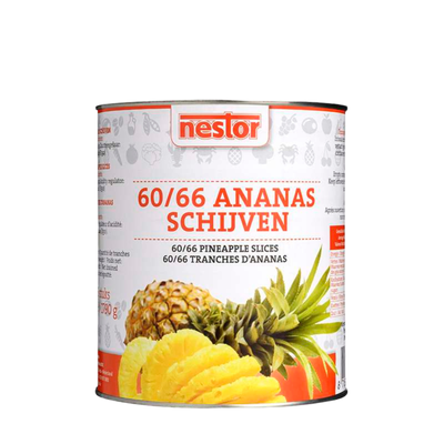 Tranches d'ananas Nestor 60 66 (3050 grammes)