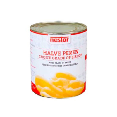 Demi-poires Nestor au sirop (3 litres)