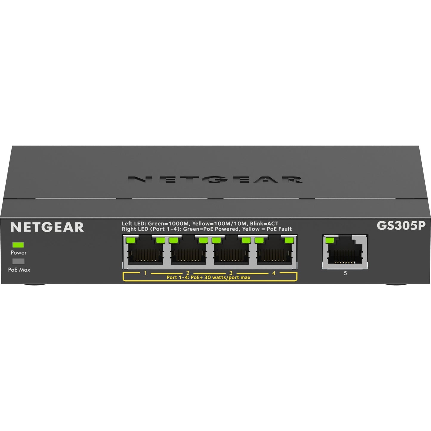NetGear 5-Port Poe + Gigabit Ethernet SOHO Switch non géré