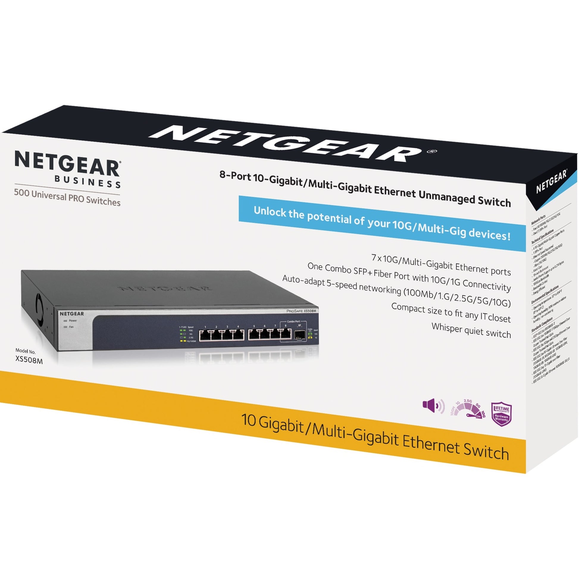 Interrupteur NetGear XS508M non géré