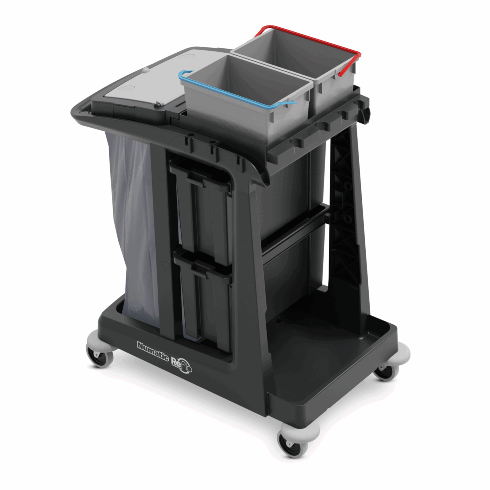 Chariot de travail Numatic eco-matic em2 2x seaux 10l