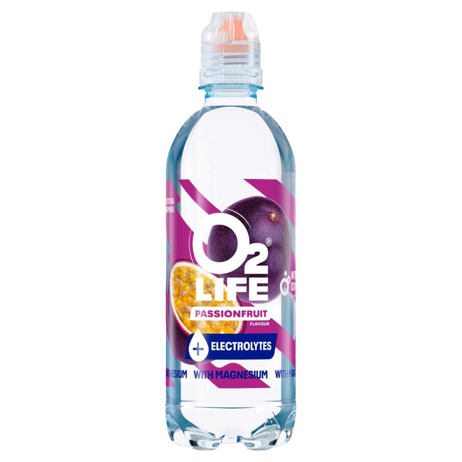 Électrolytes de fruit de la passion O2life (12x500 ml)
