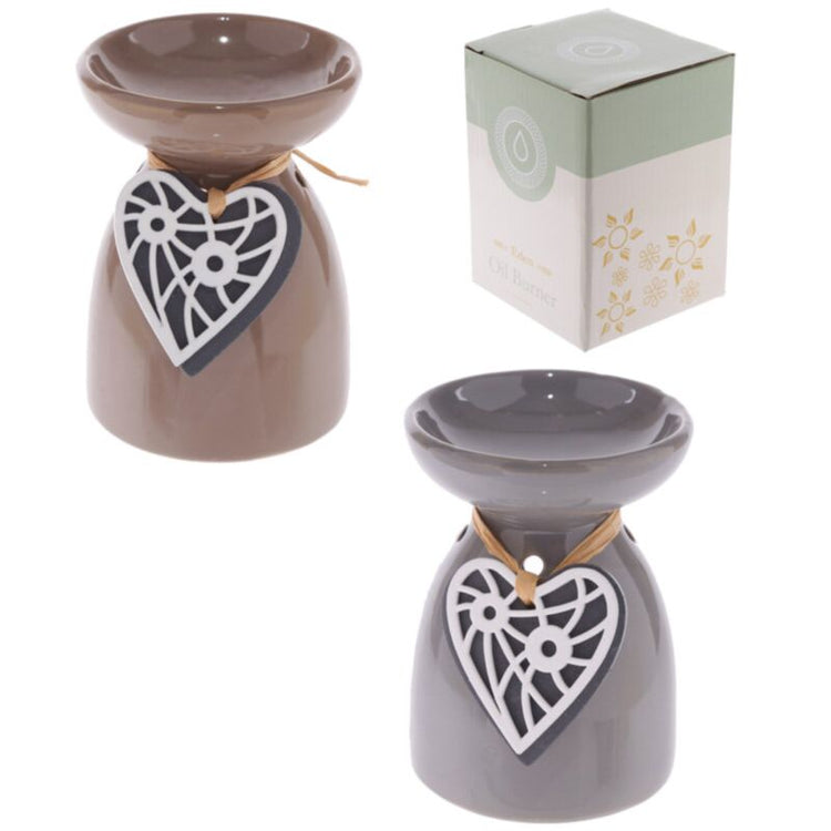 Brûleur à parfum en céramique en bois en bois en bois