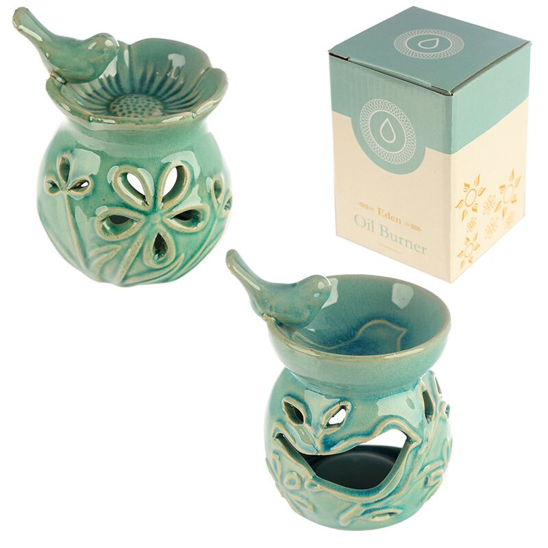 Braveur de parfum en céramique de fleurs d'eden Bird en céramique