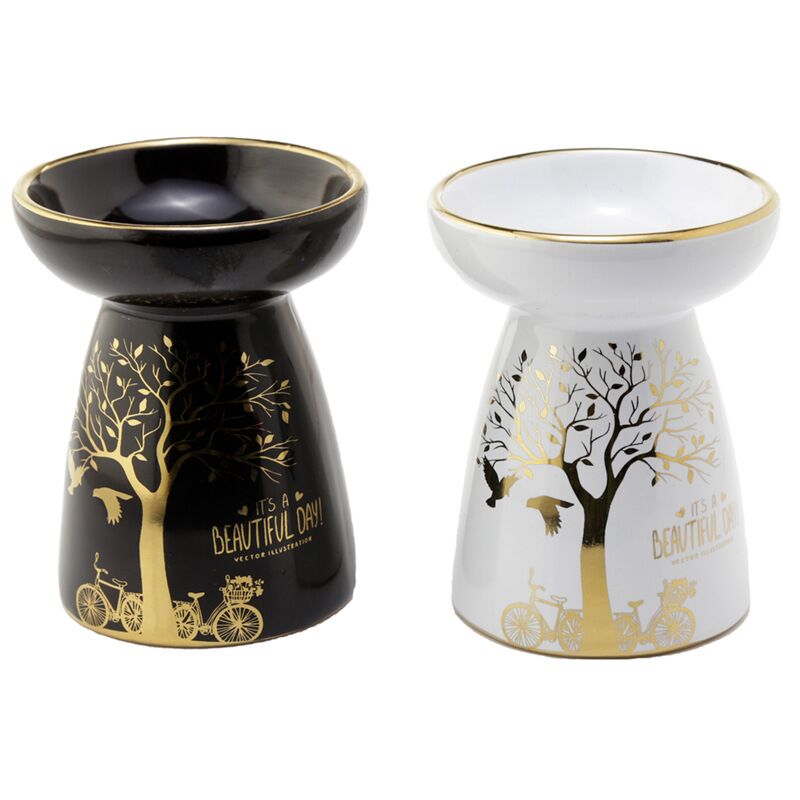 Eden Golden Tree en céramique et brûleur à parfum de cire