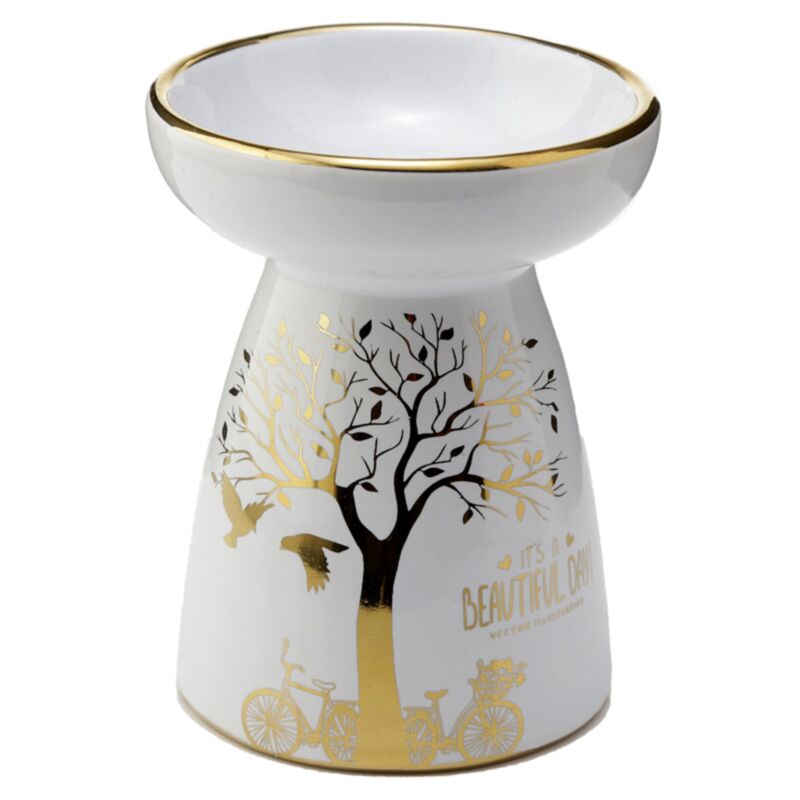 Eden Golden Tree en céramique et brûleur à parfum de cire