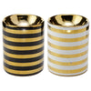 Eden Metallic Gold Streep en céramique mini brûleur d'odeur - petit
