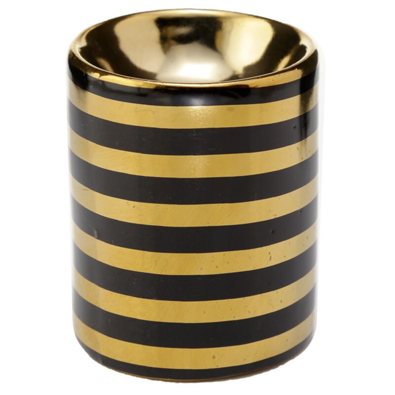 Eden Metallic Gold Streep en céramique mini brûleur d'odeur - petit