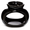 Ovale Double Ovale Huile en céramique et brûleur à parfum de cire