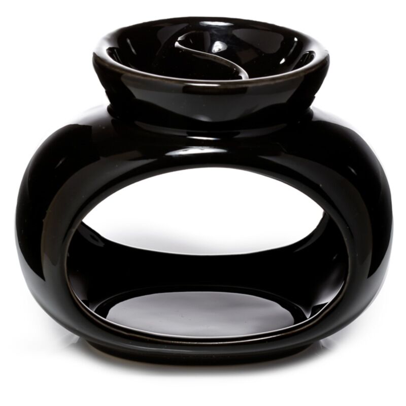 Ovale Double Ovale Huile en céramique et brûleur à parfum de cire