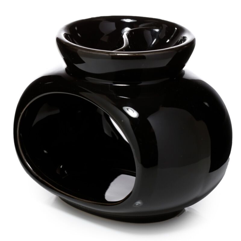 Ovale Double Ovale Huile en céramique et brûleur à parfum de cire