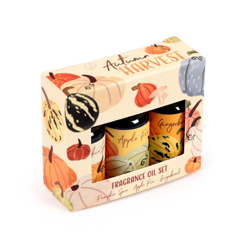 Ensemble de récolte d'automne de 3 huiles d'odeur