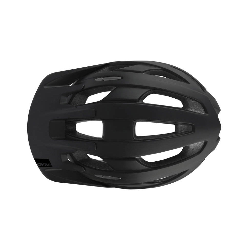 Casque de vélo de sentier Taille noire gris foncé M (55-58 cm)
