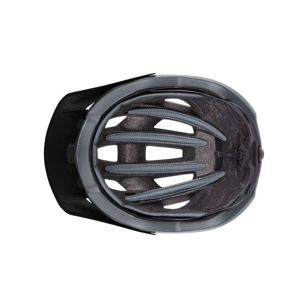 Casque de vélo de sentier Taille noire gris foncé L (58-61 cm)