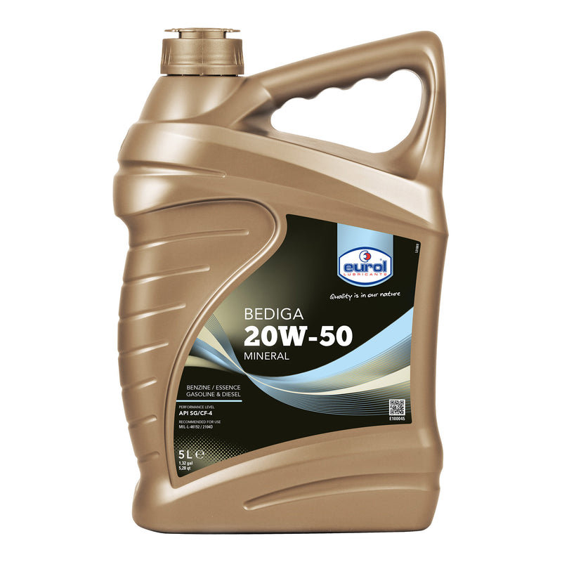 Huile Eurol Carter 20W50 SG CD 5 litres API : SG CF4 Bediga