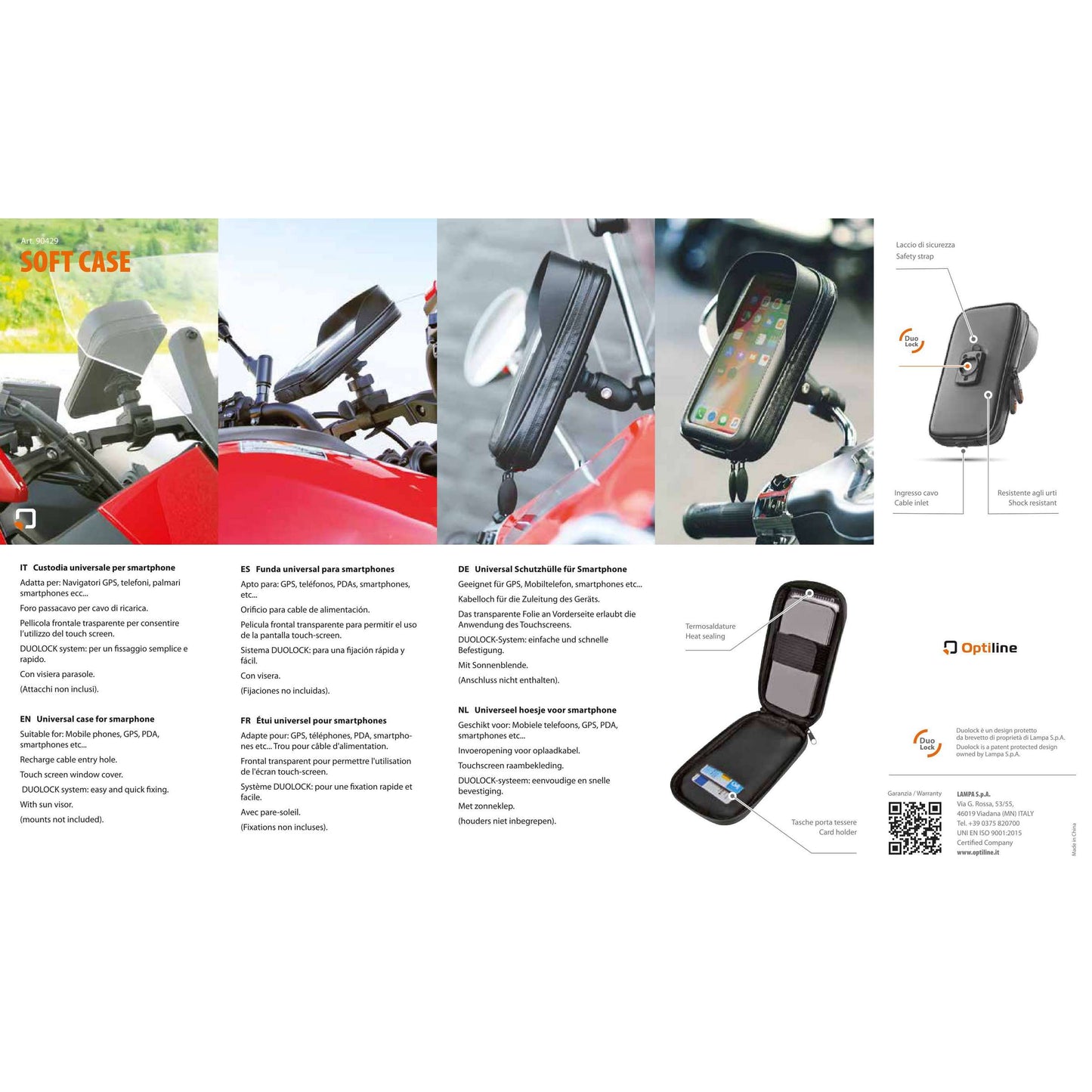 Type souple universel du boîtier optiline
