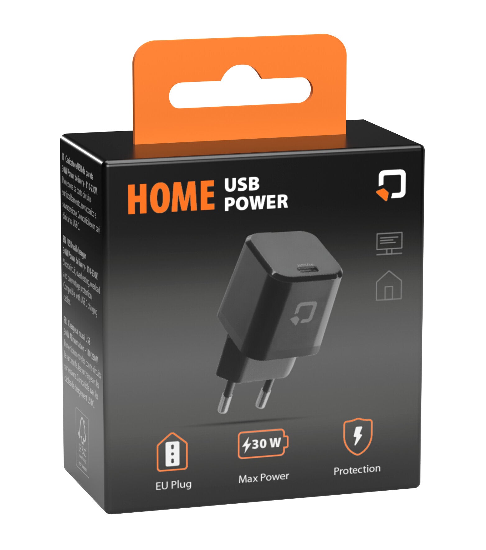 Optiline Home USB -C Charger - PD - 30W - 110 230V