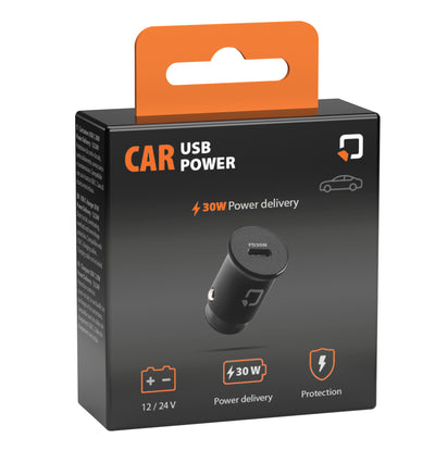 Optiline Car USB Power, 1 chargeur de port USB C 30W - 12 24V