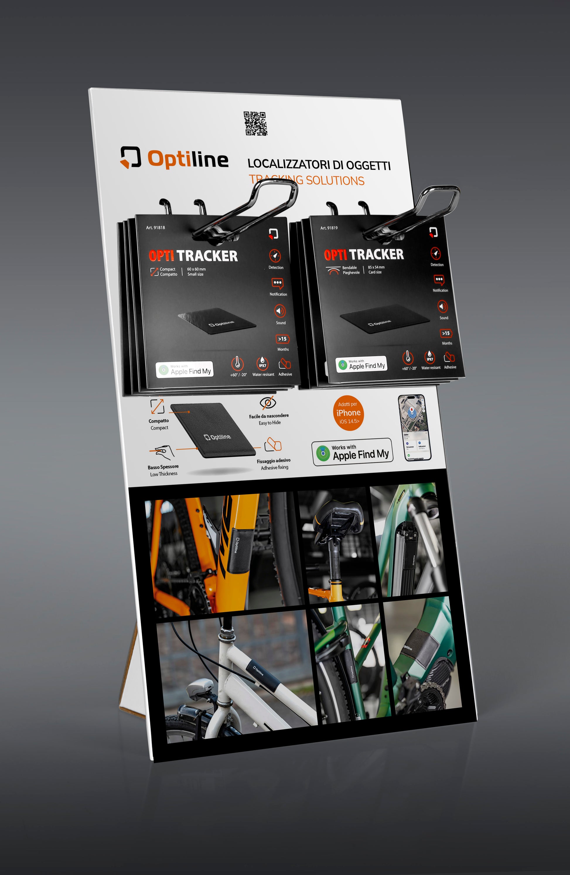 Présentoir compteur tracker Optiline complet