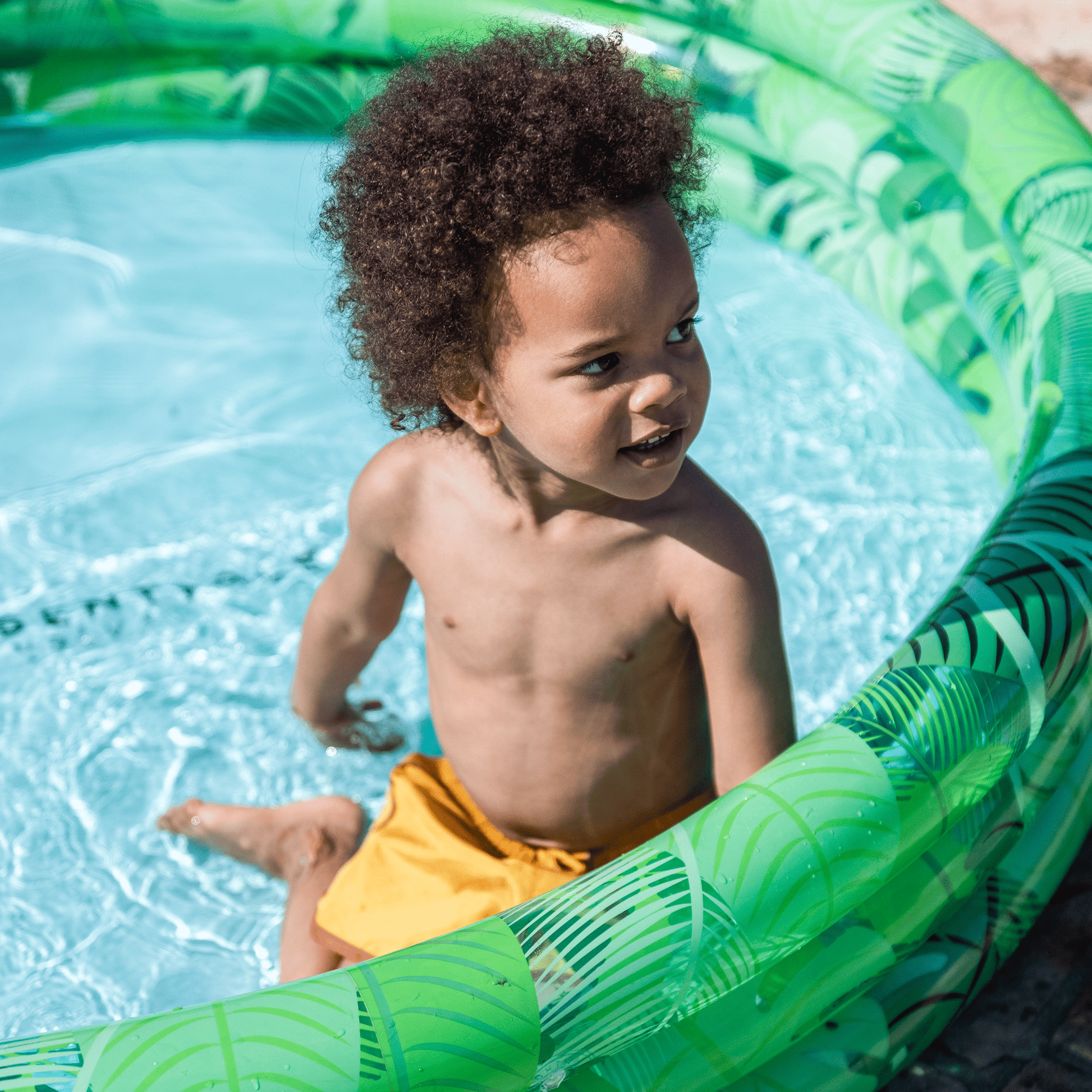 Rêve tropique | Piscine verte pour enfants Ø 150 cm