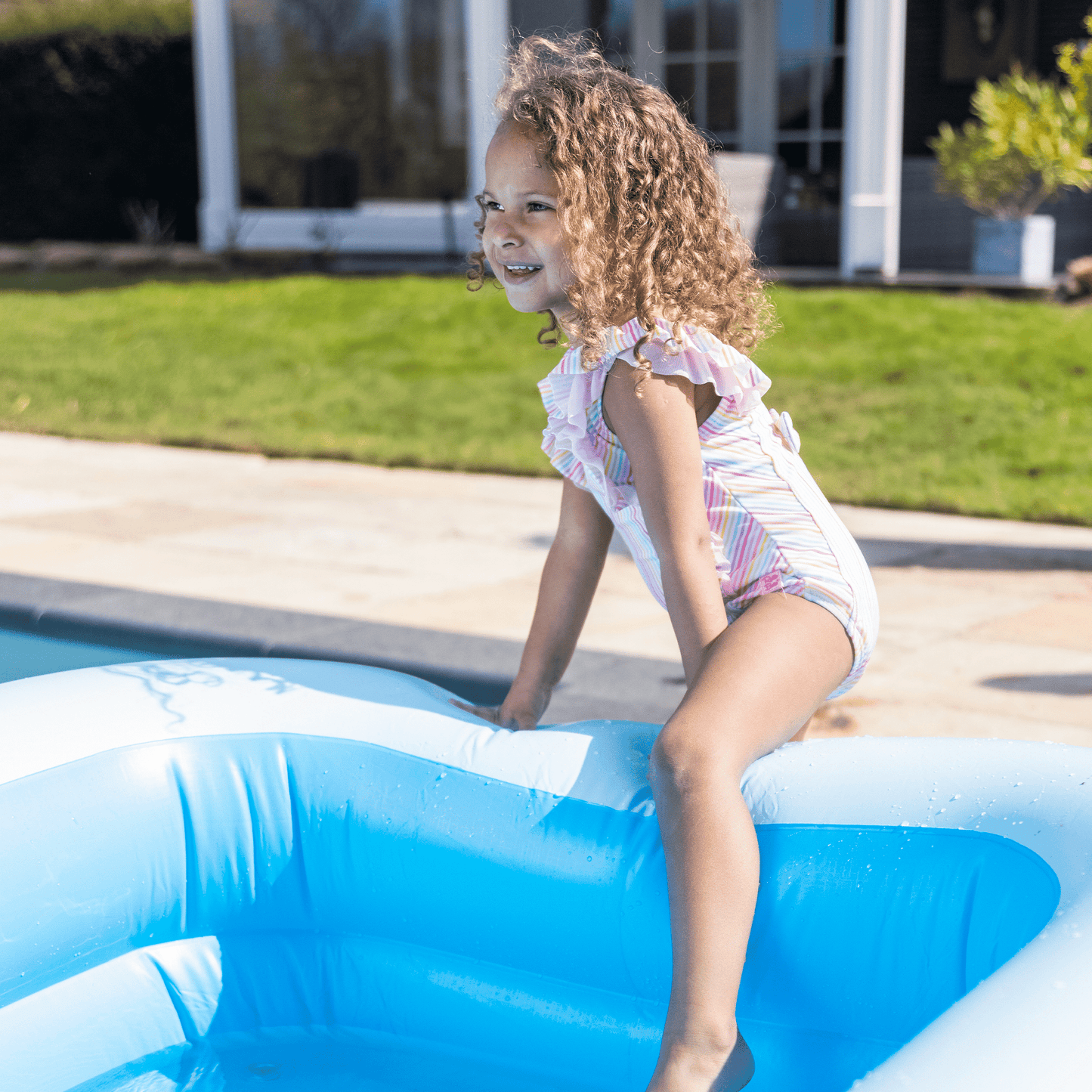 Blues | Piscine gonflable bleu 211 x 132 x 46 cm