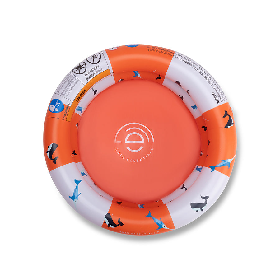 Rayures océaniques | Piscine rouge blanc rouge Ø 60 cm