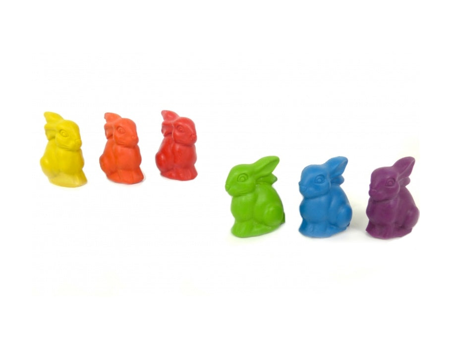 Ökonorm Wax Crayons Lapins Figures 6 pièces