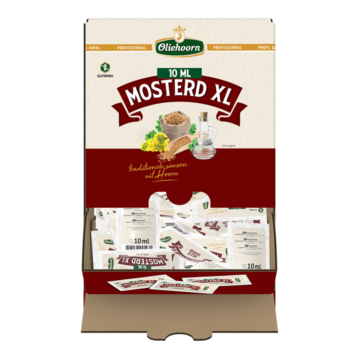 Sachets de moutarde Oliehoorn xl (300x 10ml)