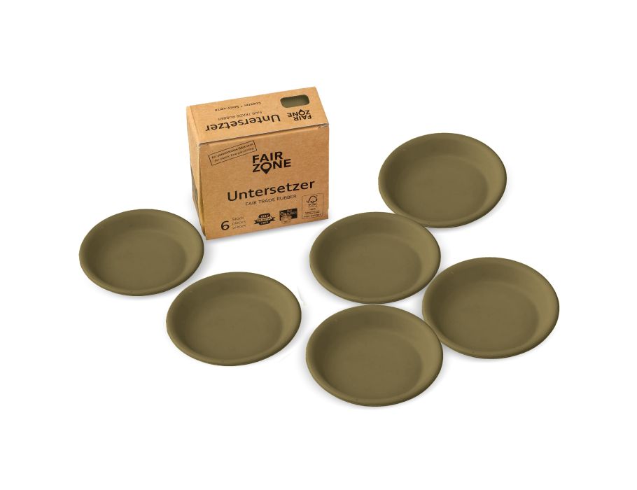 Course Fairzone pour plante Pot en caoutchouc Olive 6 pièces