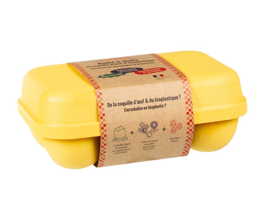 Ah! Tableau! Boîte à œufs pour 6 œufs jaune