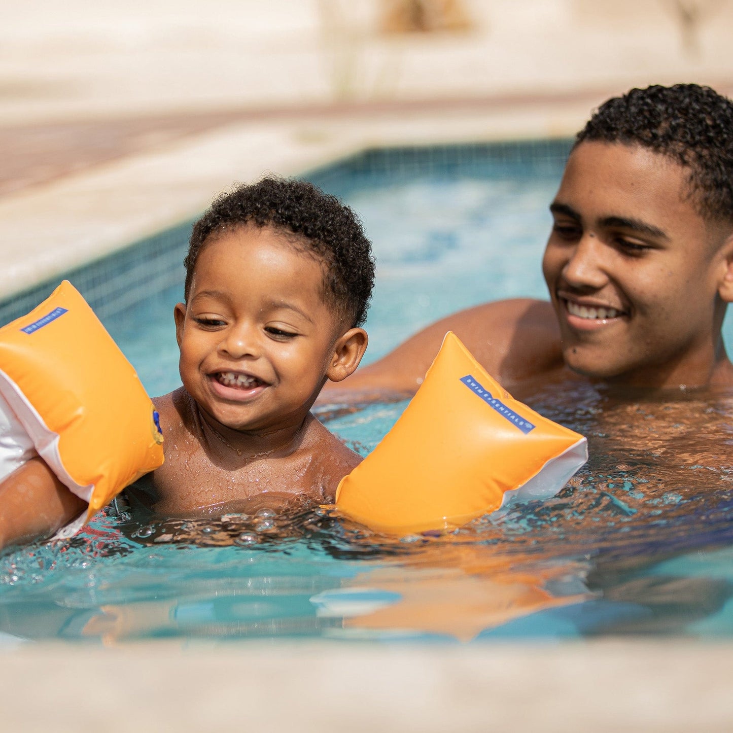 Tons purs | Bandes de natation orange 2-6 ans