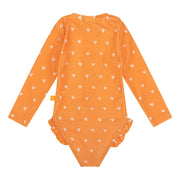 Orange Kiss | Troisse de bain UV Orange Girls à manches longues - afbeelding 2