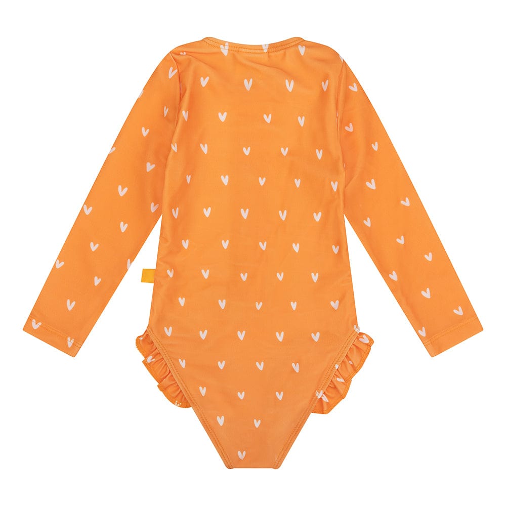 Orange Kiss | Troisse de bain UV Orange Girls à manches longues