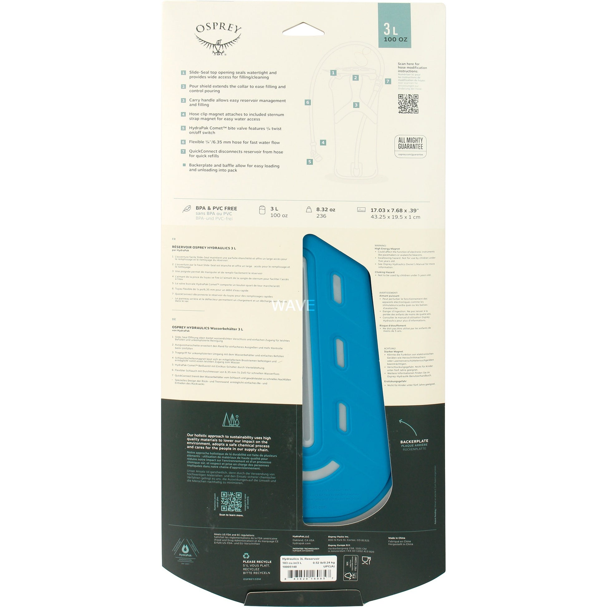 Osprey Hydraulics 3L réservoir