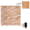 Rayures vibrantes | Serviette en microfibre orange 180 x 180 cm