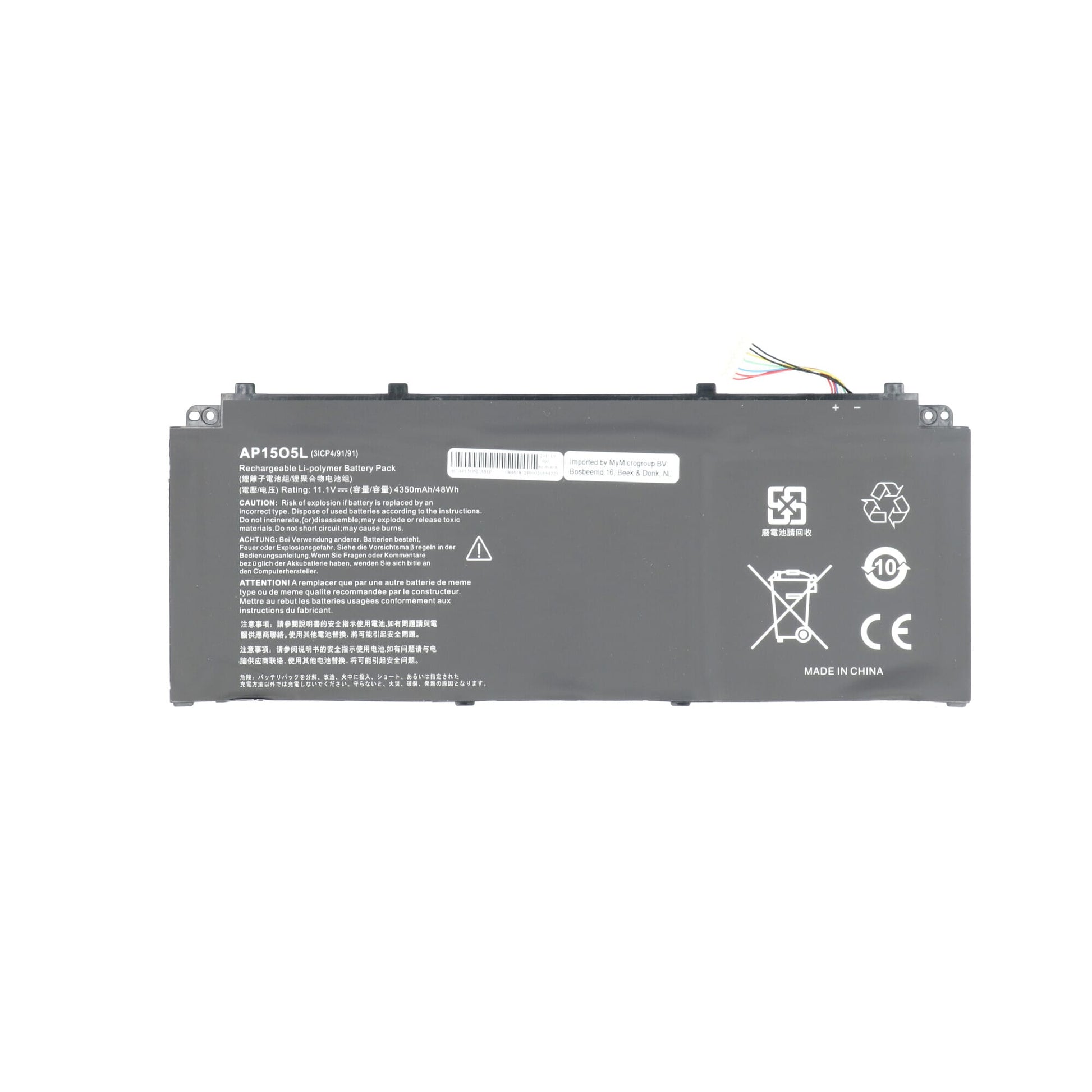 Batterie d'ordinateur portable 4350 mah