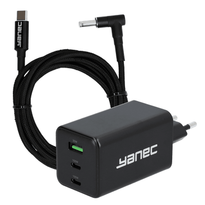 Act Yanec compe gan chargeur 100w + câble de charge HP 4,5 x 3,0 mm