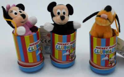 Disney Mickey, Minnie Mouse et Goofy en Nice Can, 7 cm de haut
