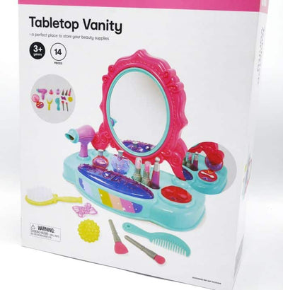 Playgo Table Top Vanity KinderterAttacket avec accessoires.