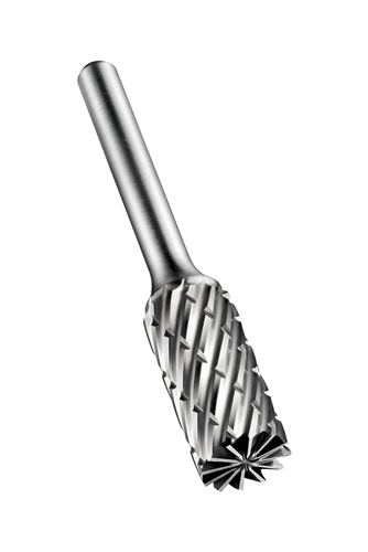 Fraise Lucarne hm (b) cylindrique avec dents d'extrémité