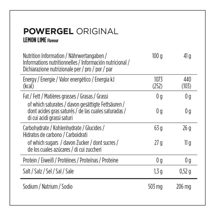Powerbar powergel original (24 x 41gr) - citron-lime