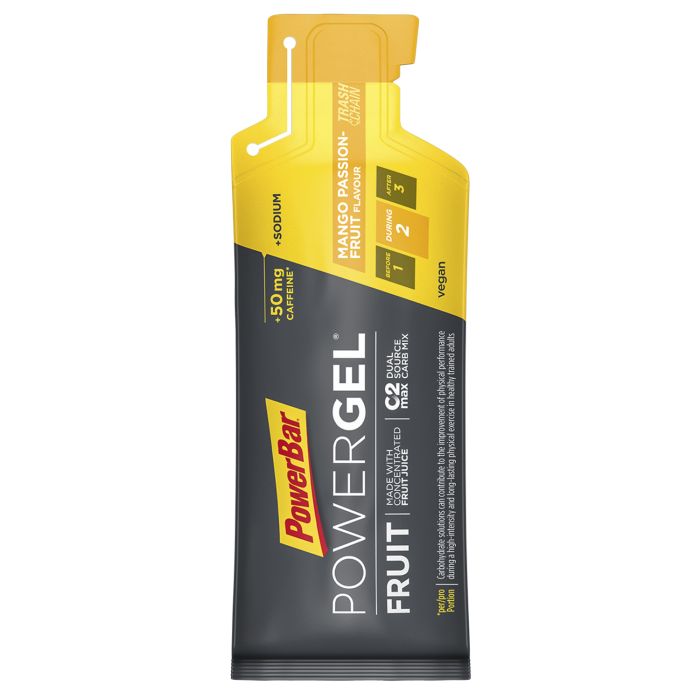 Powerbar powergel fruit (24 x 41gr) - mangue-passion (caféine)