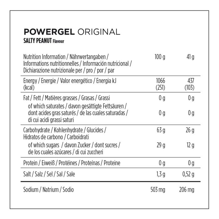 Powerbar powergel original (24 x 41gr) - cacahuète salée