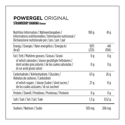 Powerbar powergel original (24 x 41gr) - fraise-banane