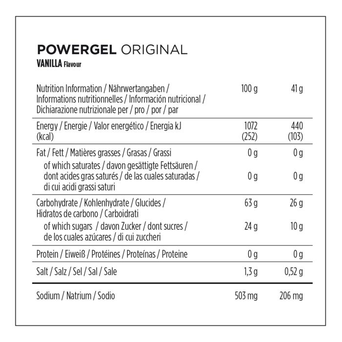 Powerbar powergel original (24 x 41gr) - vanille
