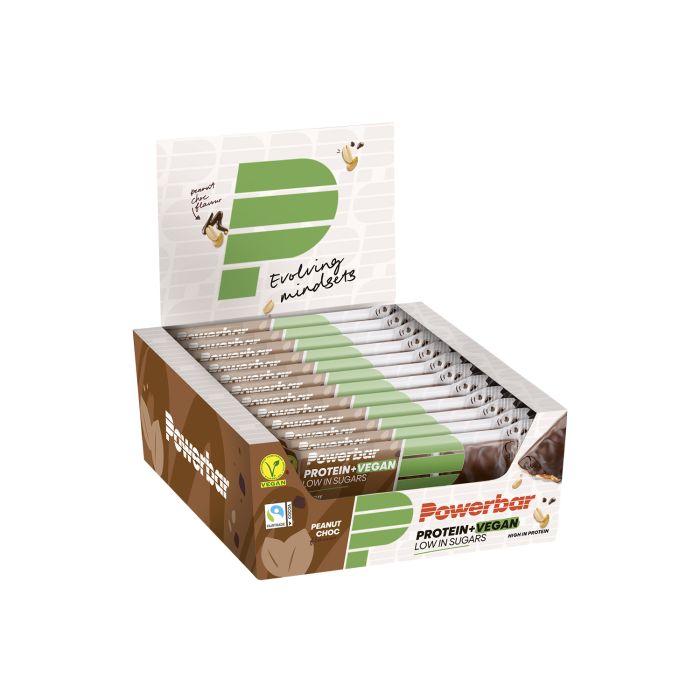 Powerbar protéine+ vegan (12 x 42gr) - chocolat cacahuète