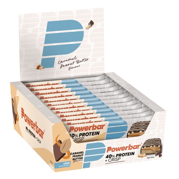 Chips Powerbar 40% protéines+ (12 x 40gr) - caramel beurre de cacahuète