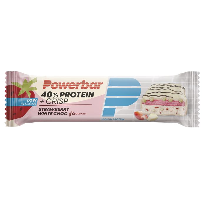 Chips Powerbar 40% protéines+ (12 x 40gr) - fraise chocolat blanc