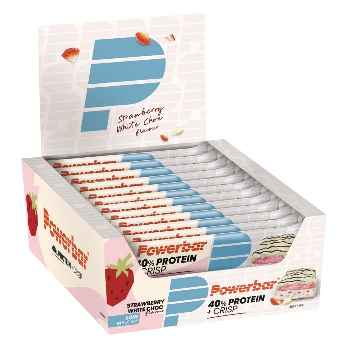 Chips Powerbar 40% protéines+ (12 x 40gr) - fraise chocolat blanc